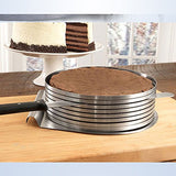 SYGA Cake Adjustable Stainless Steel Mousse Mould Multi Layer Cake Slicer Cutter