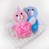 SYGA Bunny Face Cartoon Bathing Gloves Children Cartoon Bath Towel Baby Bath Gloves(Pink)