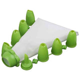 SYGA 8 Nozzles Sacco Pastry Cake Decorator Icing Bag (Green)
