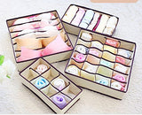 SYGA Set of 4 Multifunctional Portable Combination Folding Storage Box (Pink)