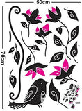 Syga Bird with Branch Wall Stickers Decals Design J_8090