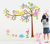 Syga 2Pcs/Set Extra Large Children Tree Wall Sticker LC_YUUS_AB