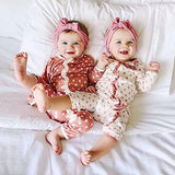SYGA 1 Piece Velvet Bow Shape Baby Head Band_Leather Pink_19.5 * 11cm