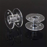 SYGA 25 White Transparent Bobbin Storage Box (25 Grid Box with Bobbins)