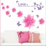 Syga Beautiful Decent Color pieceful Wall Stickers Decals Design 932Pink