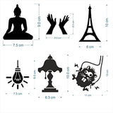 SYGA Set of 6 Decorative Beautiful Modern Art Kids Room Switch Board Stickers