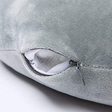 Syga Memory Foam, Velvet Travel Head, Neck Adjustable Providing 360-Degree Chin Support Head Rest Pillow (Grey)