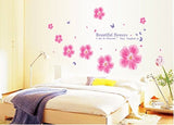 Syga Pink Flowers Wall Stickers A_MSFH_A