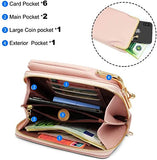 Syga PU Leather Hanging Wallet for Women, Forever Lovely Collection - Pink