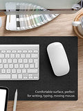 SYGA Desk Pad Protector Waterproof PU Desk Mat Blotters on Desktop Laptop Computer Gaming Keyboard Mouse Pad Non-Slip Desk Writing Mat Cover for Office & Home, Black - 60x30 cm