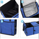 SYGA Insulation Storage Picnic Bag Heavy Shopping Organizer Foldable Storage Bag_Black