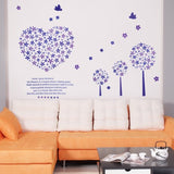SYGA Decorative Heart Wall Stickers Wall Decals 850