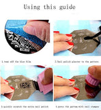SYGA Plastic and Stainless Steel Art Image Stamping Nail Style Plates Sticker (Silver)