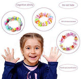 SYGA Beads for Kids Crafts Children's Jewellery Making Set Kit DIY Bracelets Necklace Hairband and Rings Craft Kits Birthday for 4, 5, 6, 7-Year-Old Little Girls-Multicolor, QL-00016