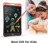 SYGA LCD Writing Pad, 12 inch Kids Doodle & Scribble Boards Erasable Writing Tablet for Kids Adults, Light Pink
