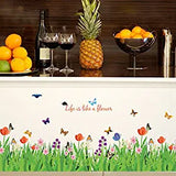 Syga 'Life is Like a Flower' Wall Sticker (Green)