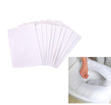 Syga Travel Disposable Waterproof Toilet Seat Cover (White) -10 Pieces