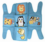 SYGA Baby Knee Pads for Crawling, Knee Safety Protector, Stretchable Anti-Slip Padded Elastic Soft Cotton Breathable Comfortable Knee Cap for Kids-Blue Assorted Colour