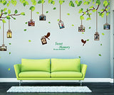 Tall Tree with Birds & Photo Frame Wall Stickers A_YYU_A