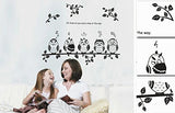 Syga Five Funny owl Wall Stickers Kids Room Decor