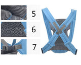 SYGA Baby Safety Carrier Infant Baby Kids Front and Back Carrier Backpack Newborn Hipseat Wrap Sling Bag_SkyBlue