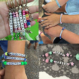 SYGA Beads for Kids Crafts Children's Jewellery Making Set Kit DIY Bracelets Necklace Hairband and Rings Craft Kits Birthday for 4, 5, 6, 7-Year-Old Little Girls-White & Black, BeadsDesign-1