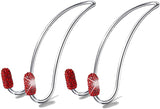 SYGA Car Hooks, 2 pcs Auto Hooks Car Hangers Headrest Hooks Holder for Mask Backpack Handbag Purse Bag Groceries (Red Bling)