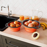 SYGA Set of 2 Vegetable Fruit Washer Strainer_Orange