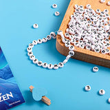 SYGA Beads for Kids Crafts Children's Jewellery Making Set Kit DIY Bracelets Necklace Hairband and Rings Craft Kits Birthday for 4, 5, 6, 7-Year-Old Little Girls-White & Black, BeadsDesign-1
