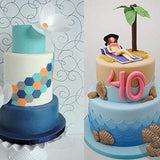 SYGA 4pcs / Set Geometry Wave Sugar Craft Plastic Fondant Cutter Cake Mould Cake Decoration