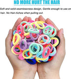 SYGA 50Pcs Baby Elastics Hair Ties, Candy Color Seamless Girls Hairbands, Ponytail Holder Hair Accessories, Multi-Colored Hair Bobbles for Girls - Spring, Set of 50