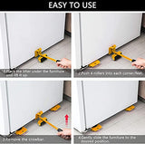 SYGA Furniture Lifter Mover Tool Set, Furniture Moving Slider Tools, Furniture Moving Roller Wheel Set for Fridge Sofa, 5Pcs - Yellow