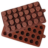 SYGA 28-Cavity Emoji Emotion Cake Mold Smiley Chocolate Candy Baking Mould