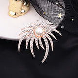 SYGA Brooch Pin Fashion Crystal Rhinestone Jewellery Pin Vintage Accessories Decoration Clothing Bouquet Brooches for Bridal Women Girl