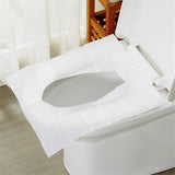 Syga Travel Disposable Waterproof Toilet Seat Cover (White) -10 Pieces