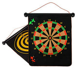SYGA 17" Magnetic Dartboard Sets 6 Reversible Darts Rolling Two Sided Bullseye Game Magnetic Safety Dart Board Kids Family Leisure Sports