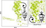 Syga Green Plant Lamps Wall Stickers A_MSEG