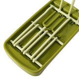 SYGA Foldable Baby Bottle Drying Racks Feeding Cup Nipple Storage Shelf Stand Holder (Green)