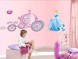 SYGA Cindrella Princess Wall Stickers (Multicolour)