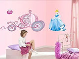 SYGA Cindrella Princess Wall Stickers (Multicolour)