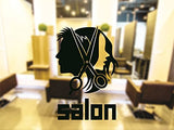 SYGA Women's Beauty Haircut Salon Wall Art Salon Wall Stickers