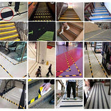 SYGA Non Slip Safety Grip Tape for Stairs Steps 2.5 cm Wide and 5 Meter Long - Indoor Outdoor Non Skid Friction Abrasive Adhesive_Red