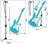 Blue Guitar Wall Stickers A_FSSH