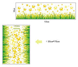 Syga Grass Flowers with Butterfly Wall Stickers A_MYSS