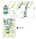 Syga Bird cage Garden Scenery Wall Stickers 968