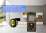 SYGA Digital Laser Distance Measuring Tape Tool, Distance Measuring Meter, Yellow - 120m (Colour & Design May Vary)