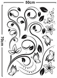 Syga Wall Stickers Floral Decals Design 8254