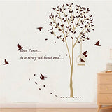 Syga Tree with Bird cage Wall Stickers