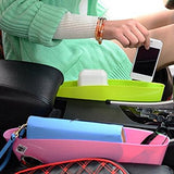 SYGA 2 Pcs Black PE Car Seat Gap Filler, Car Seat Side Console Slit Caddy Catcher Storage Box Pad Pocket