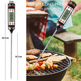 SYGA Kitchen Thermometer Digital Multi-Functional with Instant Read Cooking Thermometer With Auto Turnoff Function Digital Thermometer for All Food, Grill, BBQ and Candy - Black